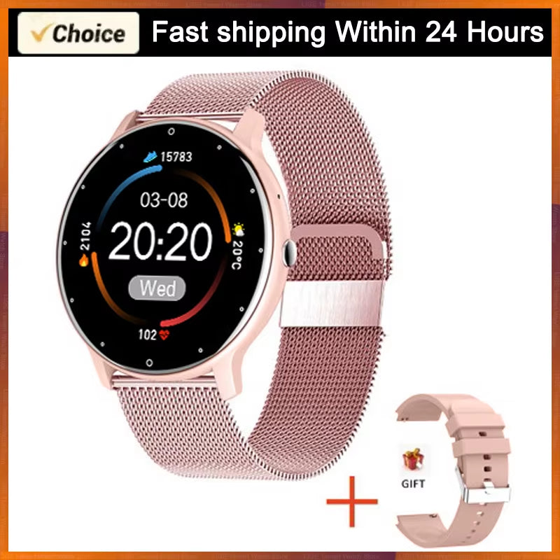 2026 Smartwatch for Men and Women - Waterproof Fitness Tracker with Heart Rate Monitor, Ideal Gift for Android and iOS Users