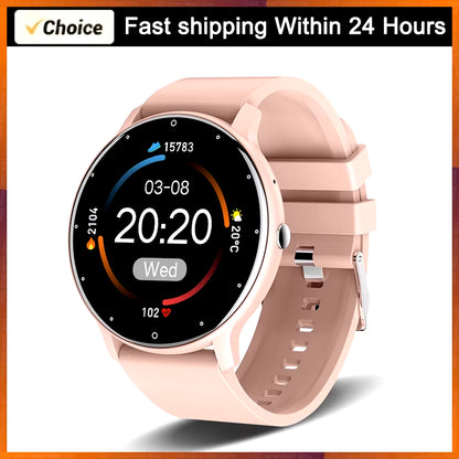 2026 Smartwatch for Men and Women - Waterproof Fitness Tracker with Heart Rate Monitor, Ideal Gift for Android and iOS Users