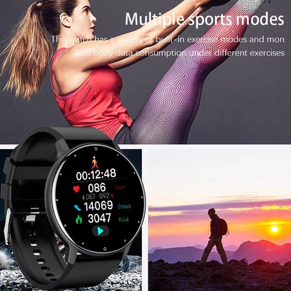 2026 Smartwatch for Men and Women - Waterproof Fitness Tracker with Heart Rate Monitor, Ideal Gift for Android and iOS Users
