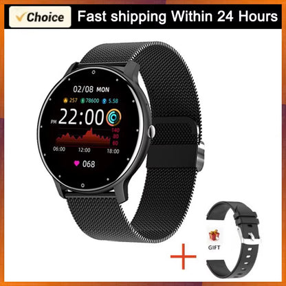 2026 Smartwatch for Men and Women - Waterproof Fitness Tracker with Heart Rate Monitor, Ideal Gift for Android and iOS Users