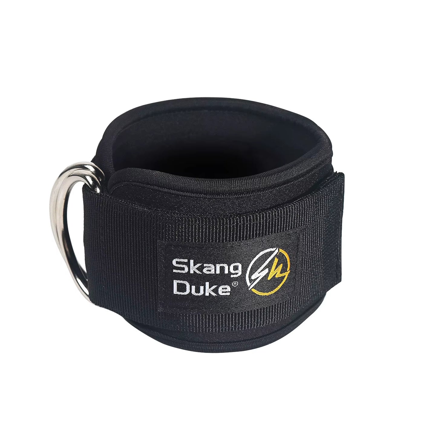 1Pc Adjustable D-Ring Ankle Straps for Cable Machines - Comfortable Ankle Cuffs for Glute & Leg Muscle Strength Training in Gym