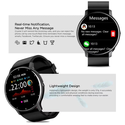 2026 Smartwatch for Men and Women - Waterproof Fitness Tracker with Heart Rate Monitor, Ideal Gift for Android and iOS Users