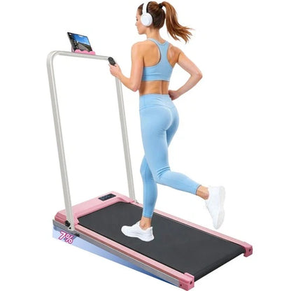 Under Desk Treadmill Walking Pad with Holder - 8KM/H Running Machine