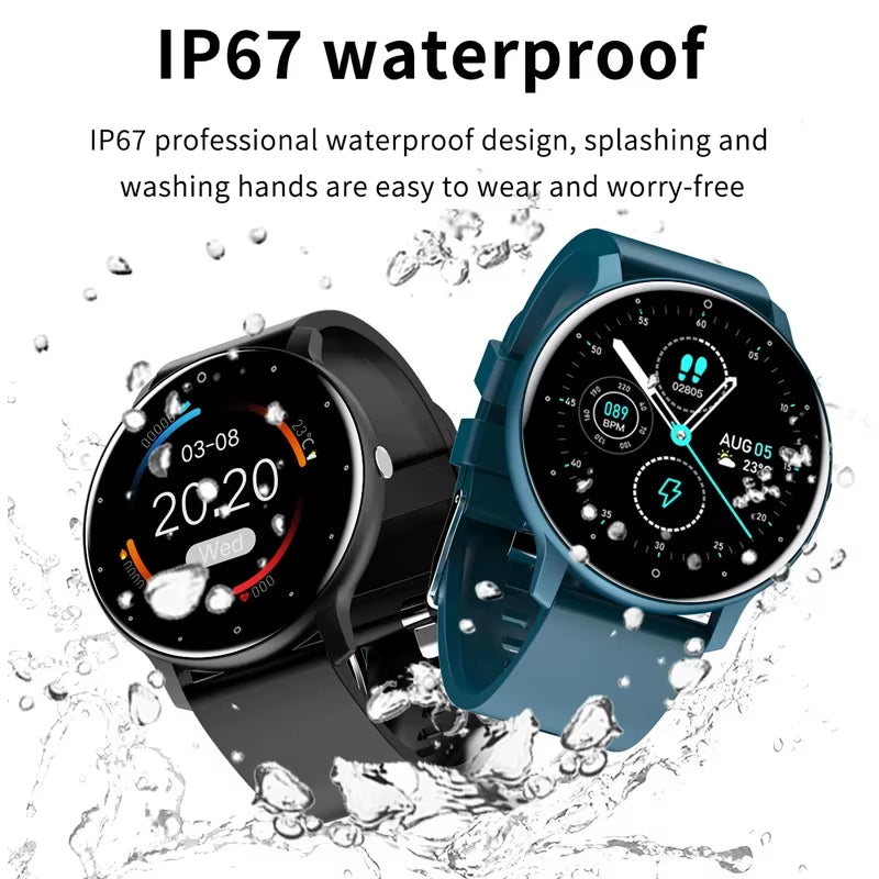 2026 Smartwatch for Men and Women - Waterproof Fitness Tracker with Heart Rate Monitor, Ideal Gift for Android and iOS Users