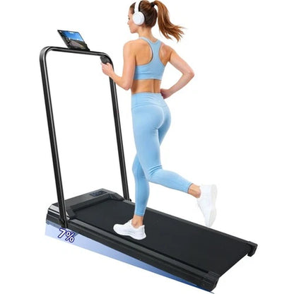 Under Desk Treadmill Walking Pad with Holder - 8KM/H Running Machine