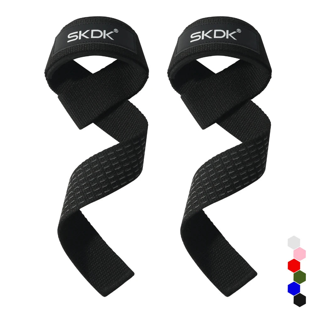 Adjustable Non-Slip Weightlifting Wrist Straps - 2 Pack for Strength Training and Gym Fitness Support