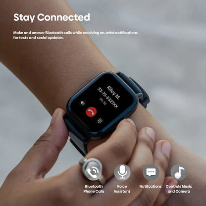 Voice Calling Smart Watch 1.91'' HD Display Heart Rate & Stress Monitor Multiple Sports Modes Smartwatch