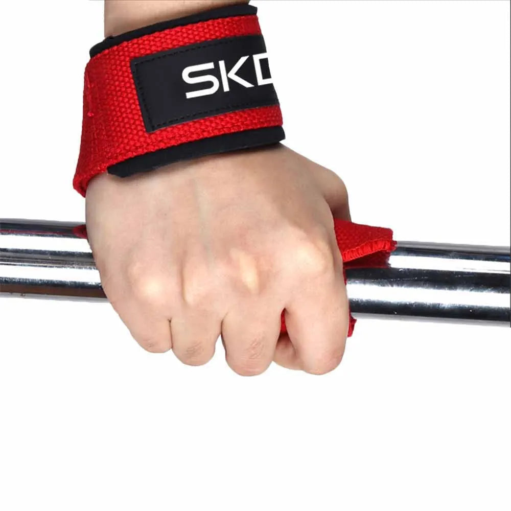 Adjustable Non-Slip Weightlifting Wrist Straps - 2 Pack for Strength Training and Gym Fitness Support