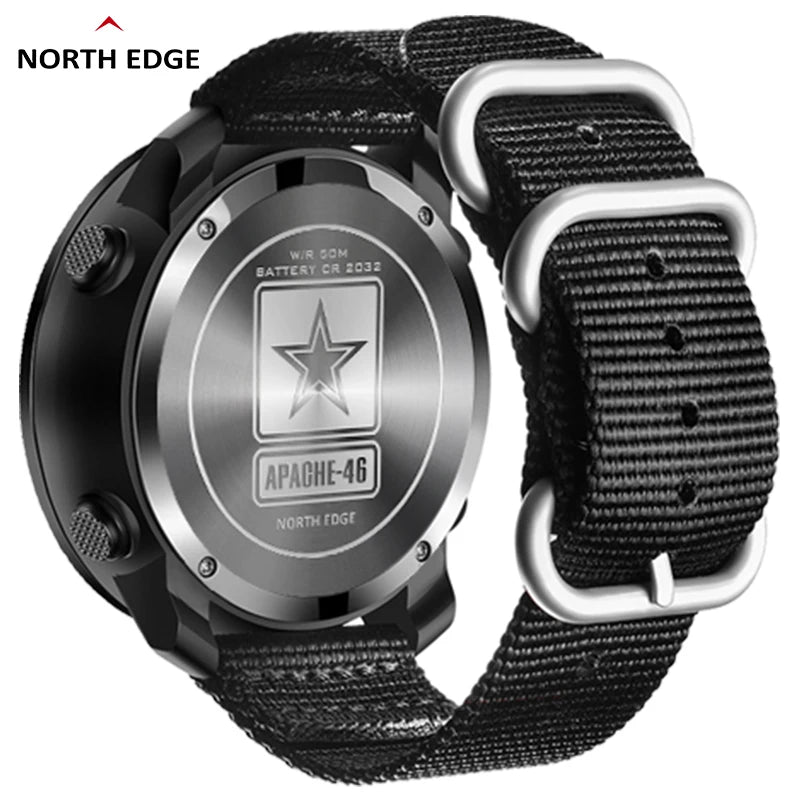 APACHE-46 Digital Watch For Outdoor Sports, Running, Swimming,  Altimeter Barometer Compass WR50M