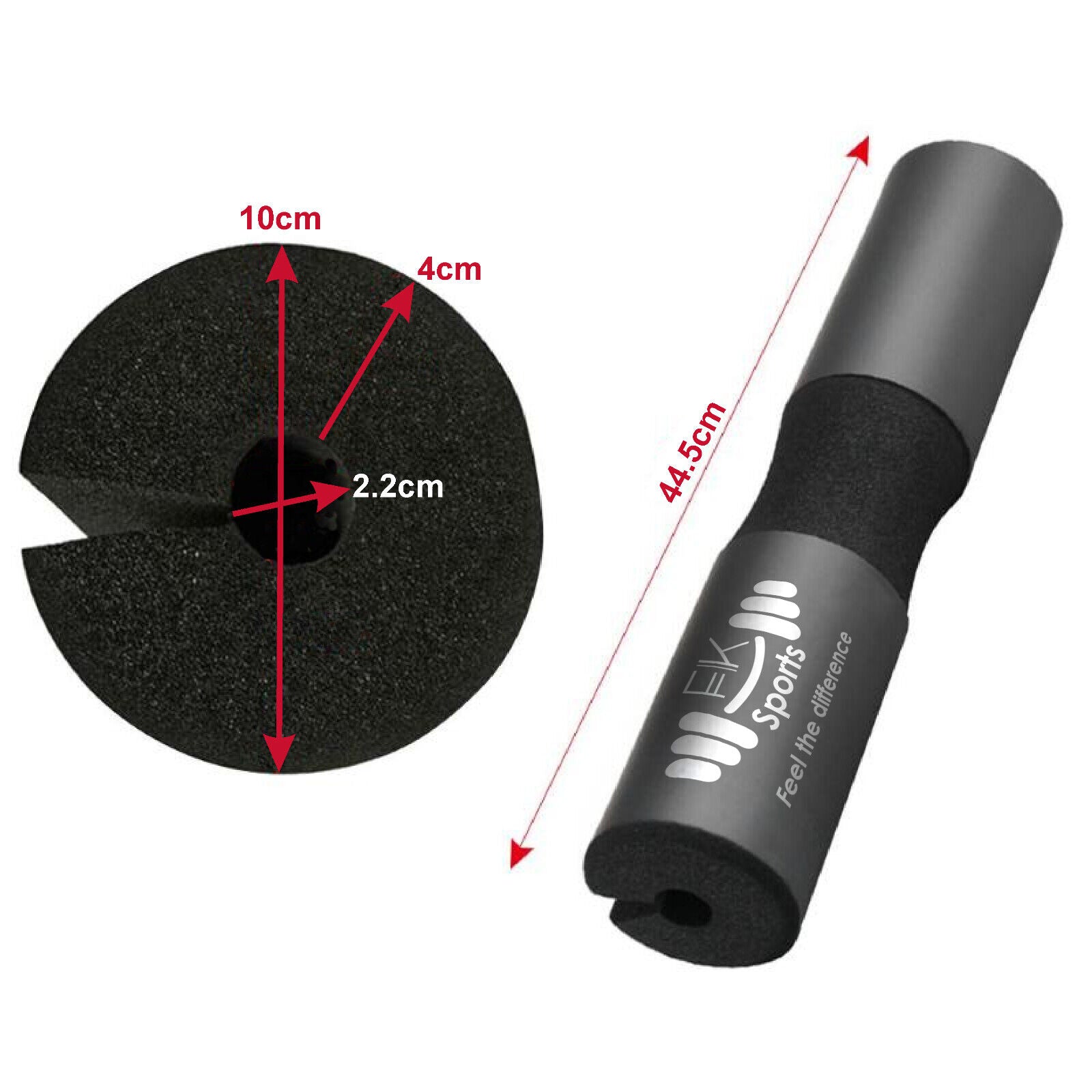 Barbell Pad for Weightlifting - Foam Padding for Squat Bar Neck and Shoulder Protection