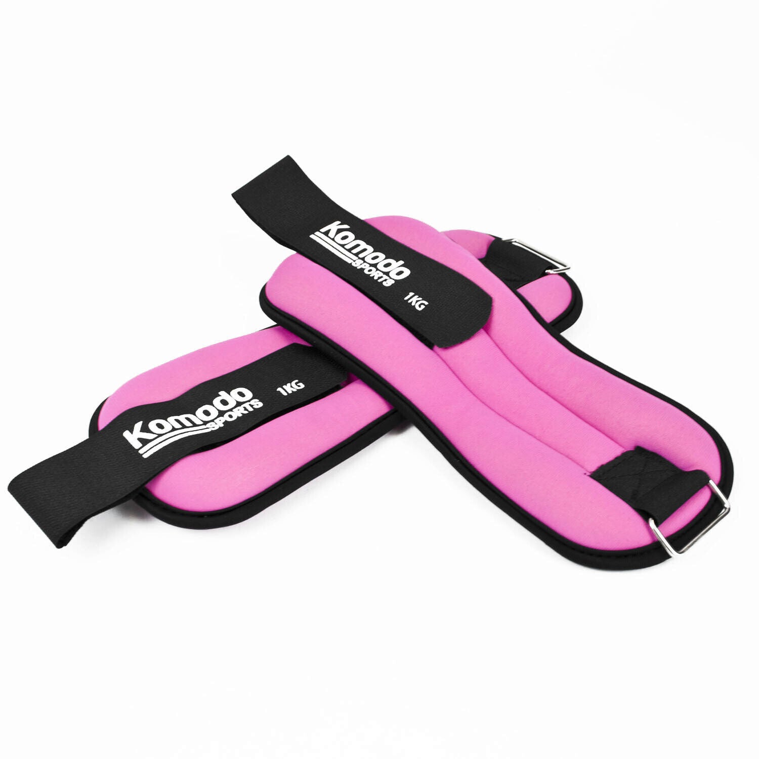 Pink Neoprene Ankle and Wrist Weights for Running and Fitness Training