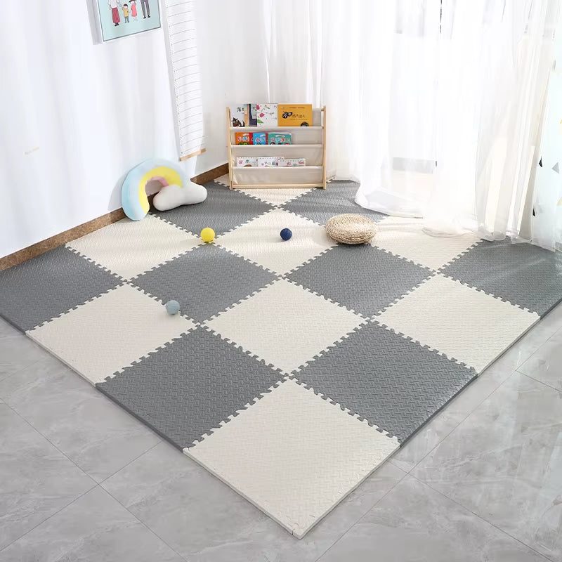 4~20Pcs Puzzle Fitness Mat, Eva Interlocking Foam Floor Tiles for Home Gym, Home Gym Equipment Mat, Non-Slip Floor Mat for Kids