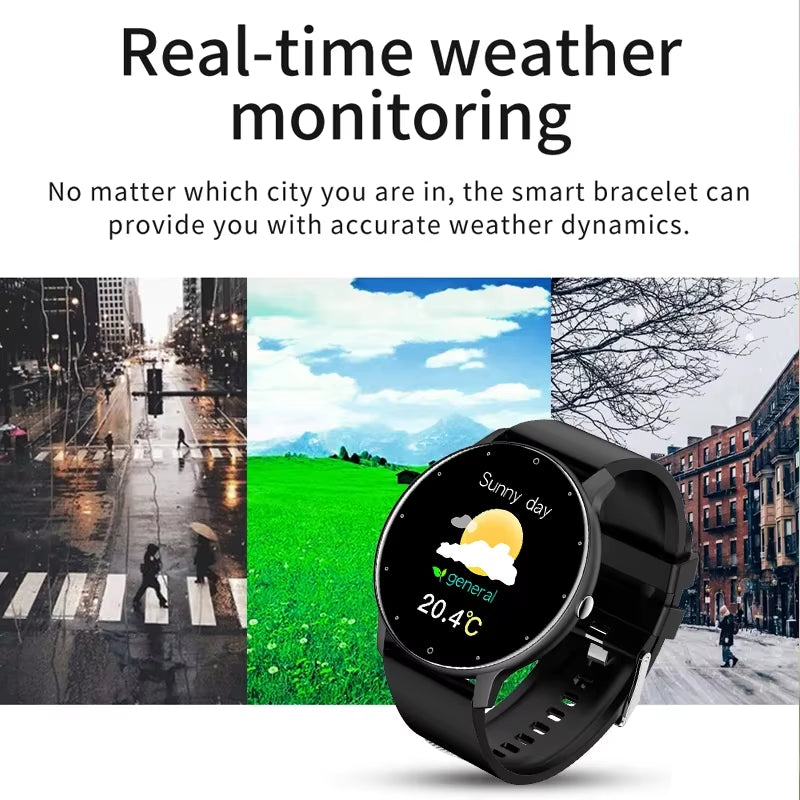 2026 Smartwatch for Men and Women - Waterproof Fitness Tracker with Heart Rate Monitor, Ideal Gift for Android and iOS Users