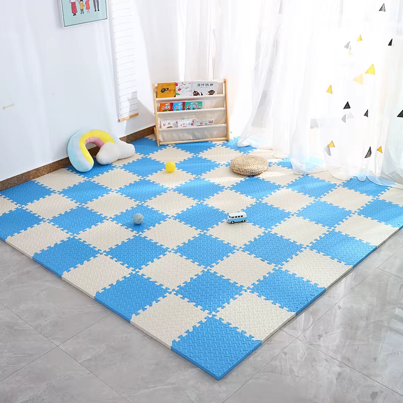 4~20Pcs Puzzle Fitness Mat, Eva Interlocking Foam Floor Tiles for Home Gym, Home Gym Equipment Mat, Non-Slip Floor Mat for Kids